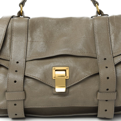 Proenza Schouler Lambskin PS1 Satchel Dark Olive 11 of 13