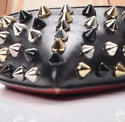 Christian Louboutin Kid Pigalle Plato Spikes 120 Pumps 37.5 Black 10 of 10