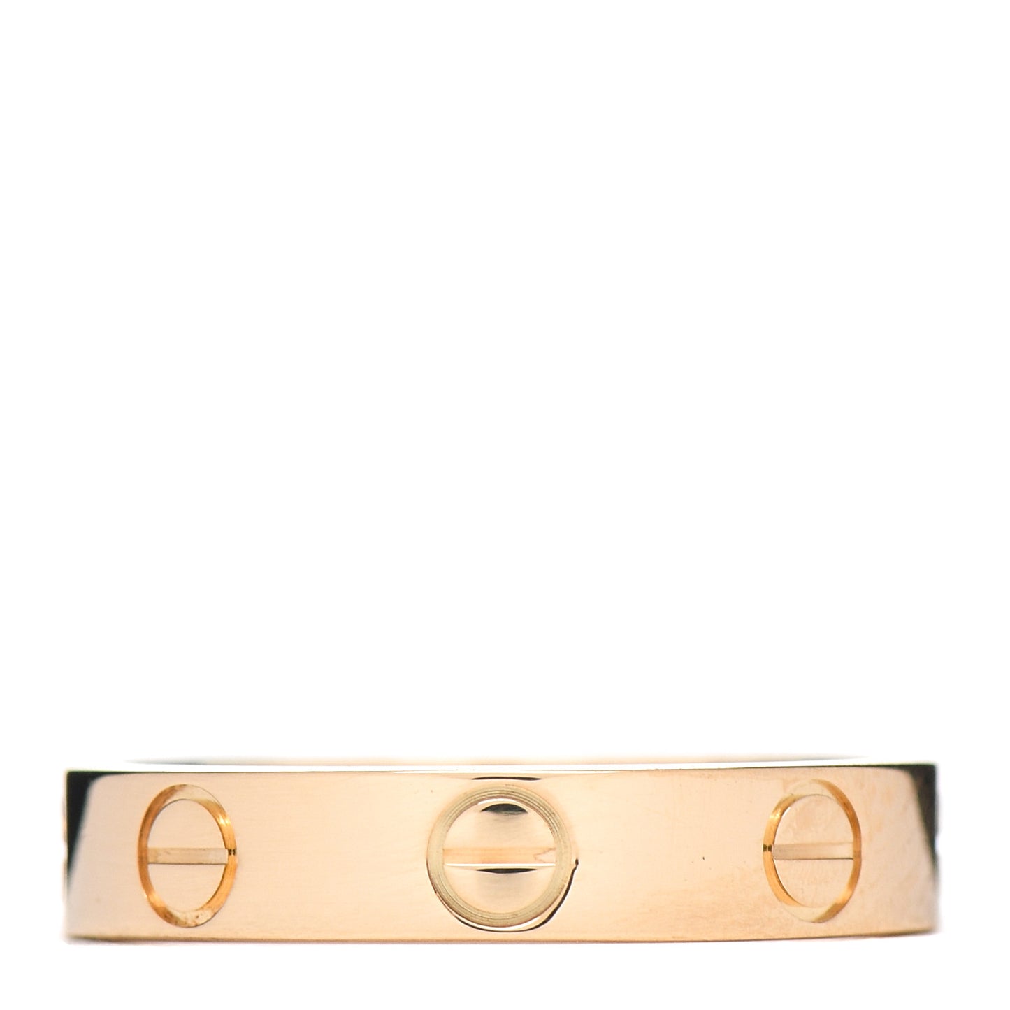 18K Yellow Gold 3.5mm LOVE Wedding Band Ring 50 5.25