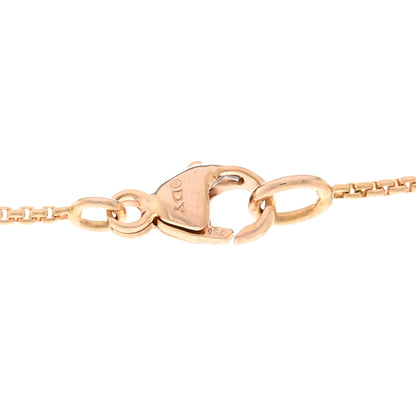 David Yurman 18K Rose Gold Diamond Morganite 9mm Petite Chatelaine Pave Bezel Pendant Necklace 4 of 5