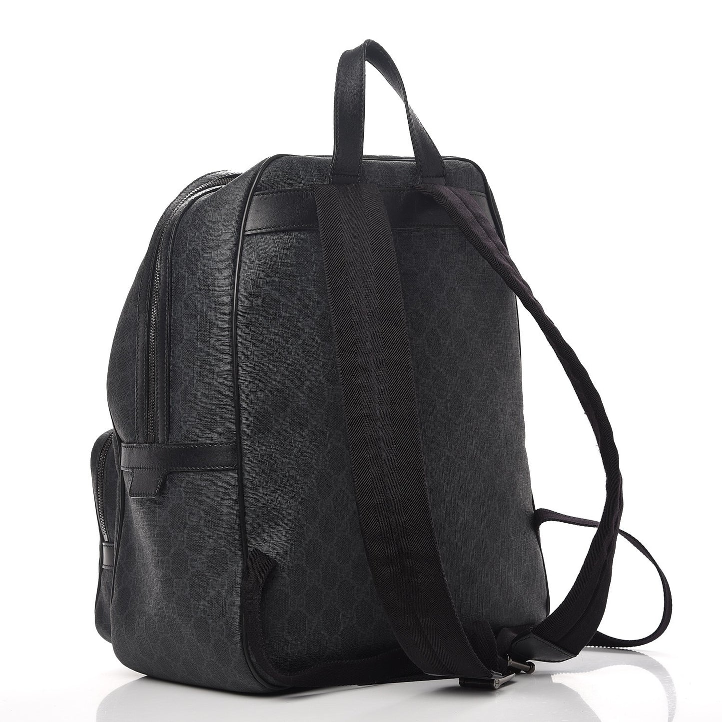 GG Supreme Monogram Medium Day Backpack Grey Black