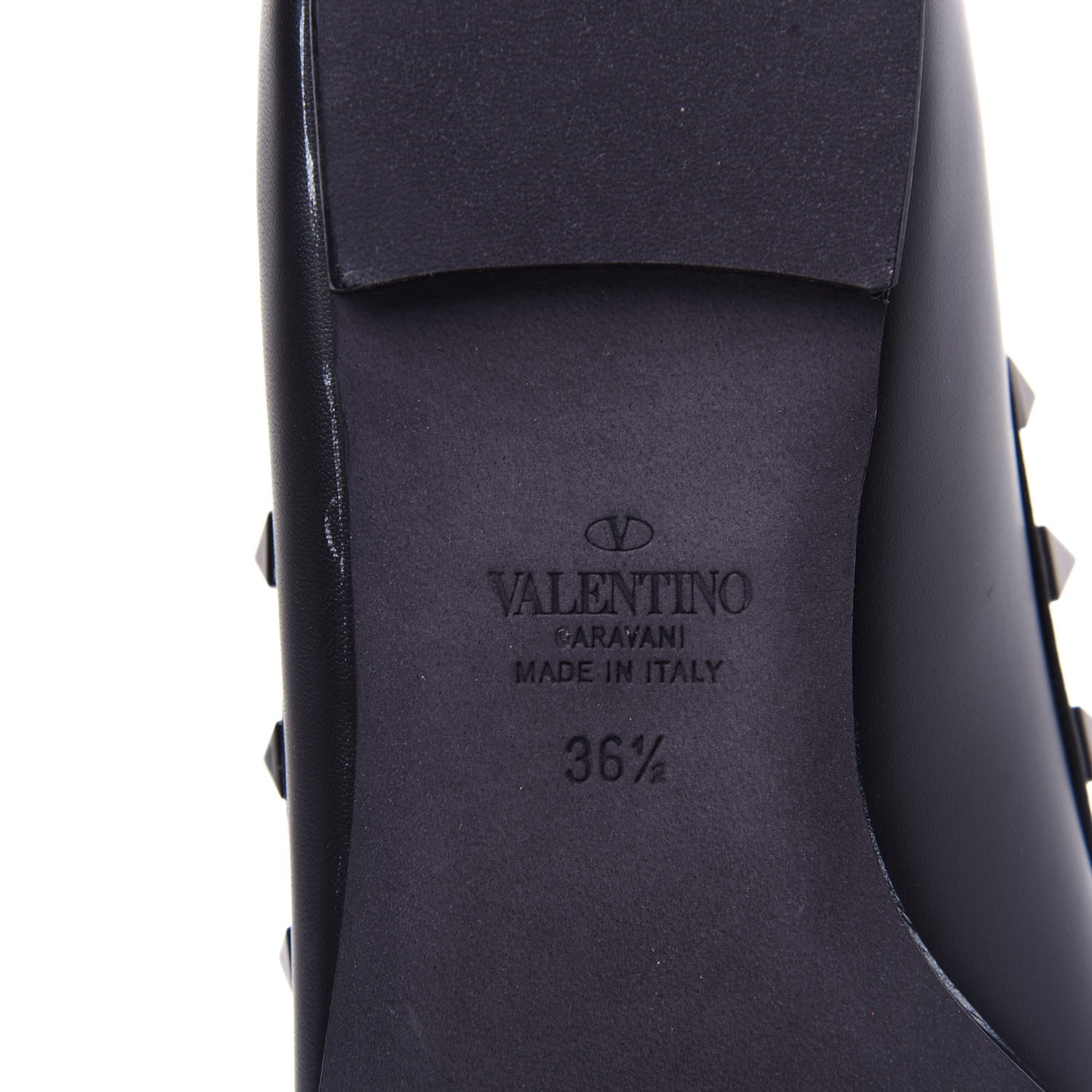 Valentino Garavani Nappa Rockstud Ballerina Flats 36.5 Black 9 of 11