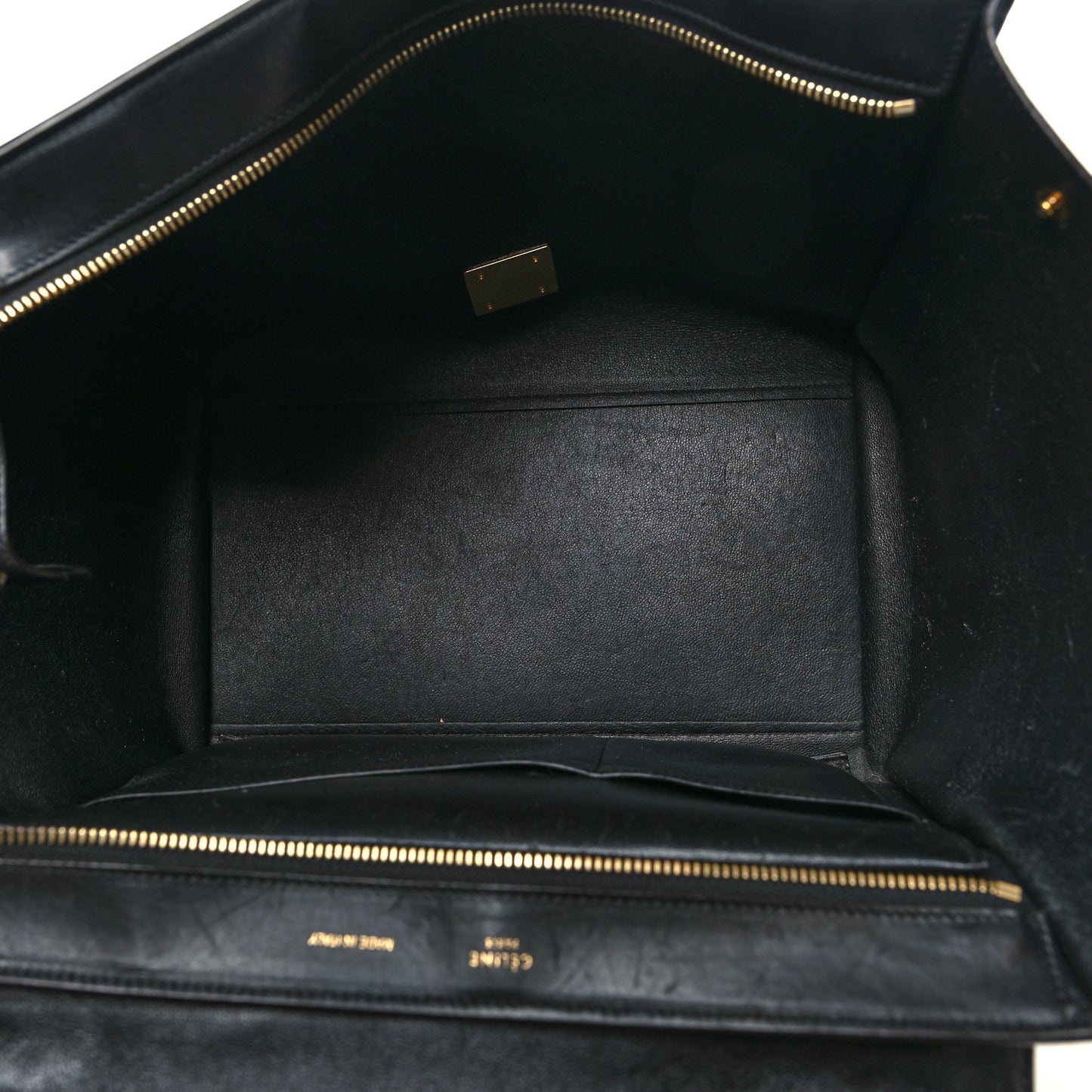 Nubuck Crocodile Embossed Medium Trapeze Navy