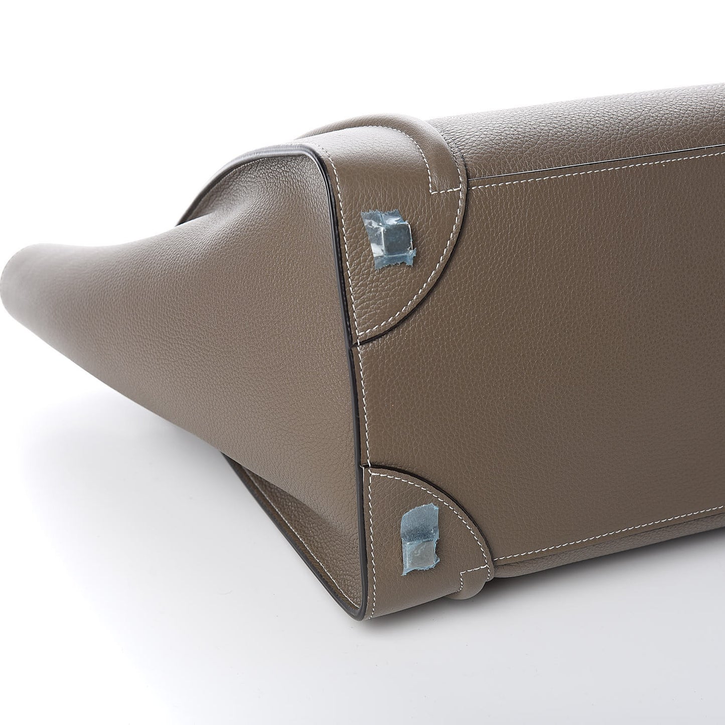Drummed Calfskin Mini Luggage Souris