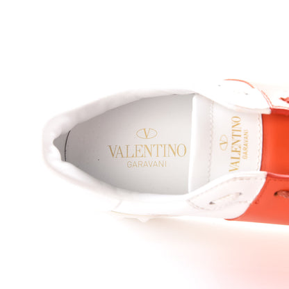 Valentino Garavani Calfskin Womens Rockstud Open Sneakers 41 White Goldfish 7 of 12