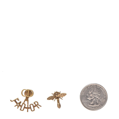 Christian Dior Metal J'Adior Earrings Aged Gold 2 of 5