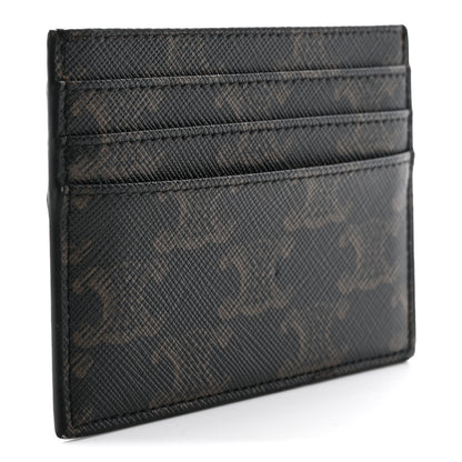 Celine Triomphe Canvas Triomphe Card Holder Tan 3 of 8