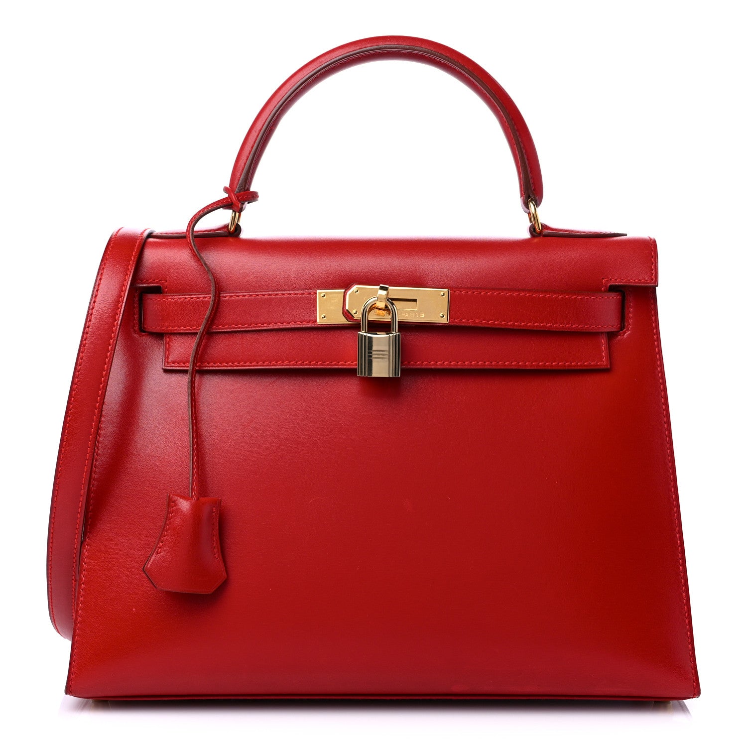 product image of HERMES Box Kelly Sellier 28 Vermillion FASHIONPHILE