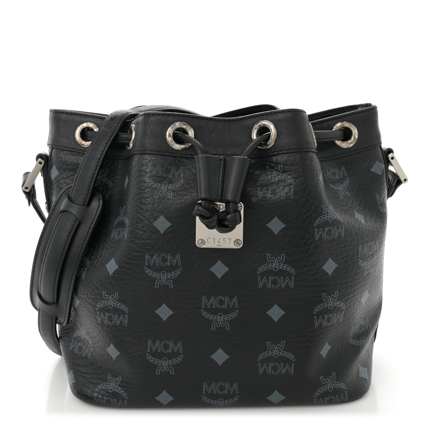Visetos Essential Drawstring Bucket Bag Black