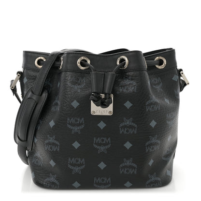 MCM Visetos Essential Drawstring Bucket Bag Black 1 of 11