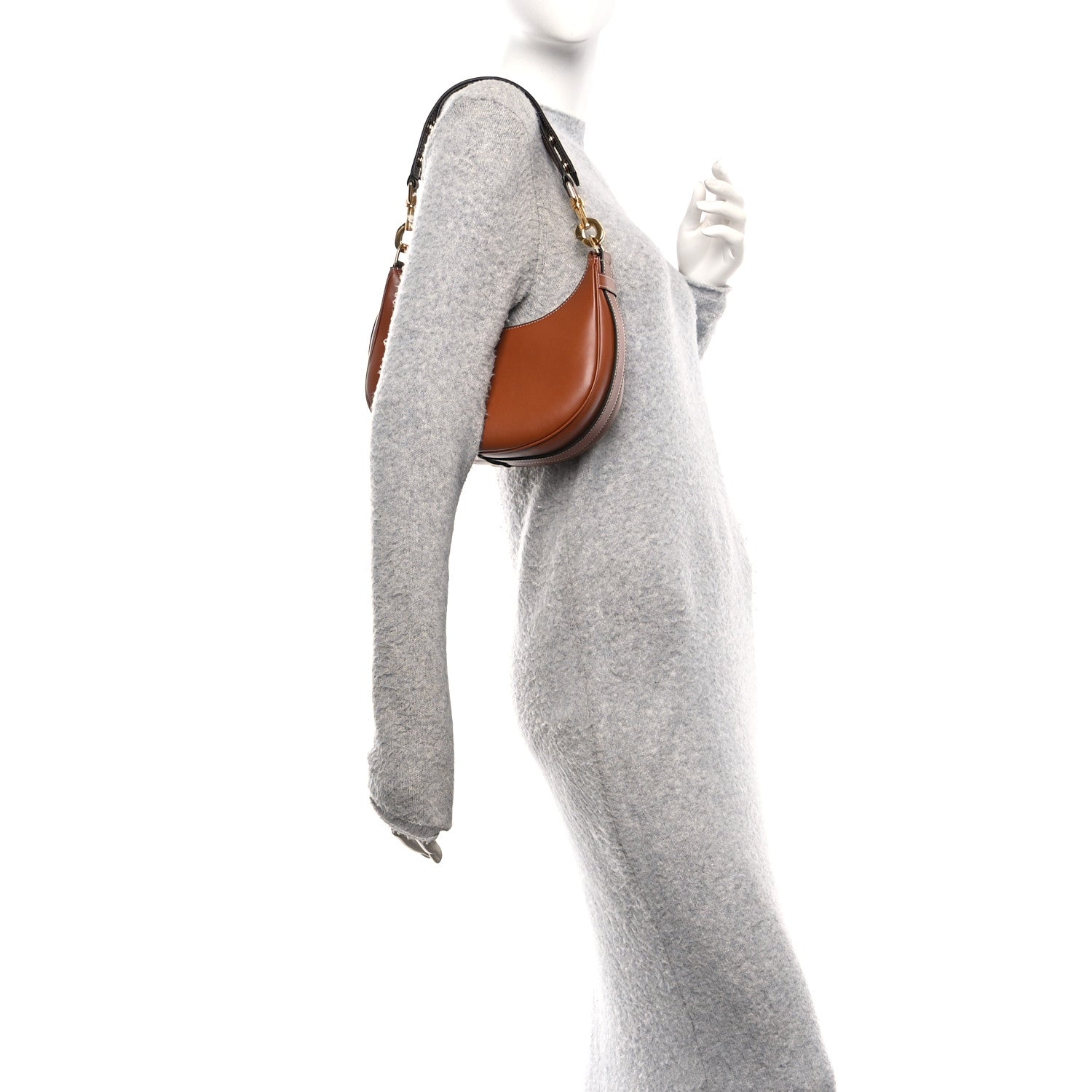 Celine Smooth Calfskin Medium Strap Ava Shoulder Bag Tan 2 of 11