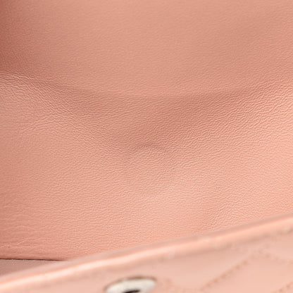 Chanel Patent Quilted Medium Double Flap Light Pink 14 of 18