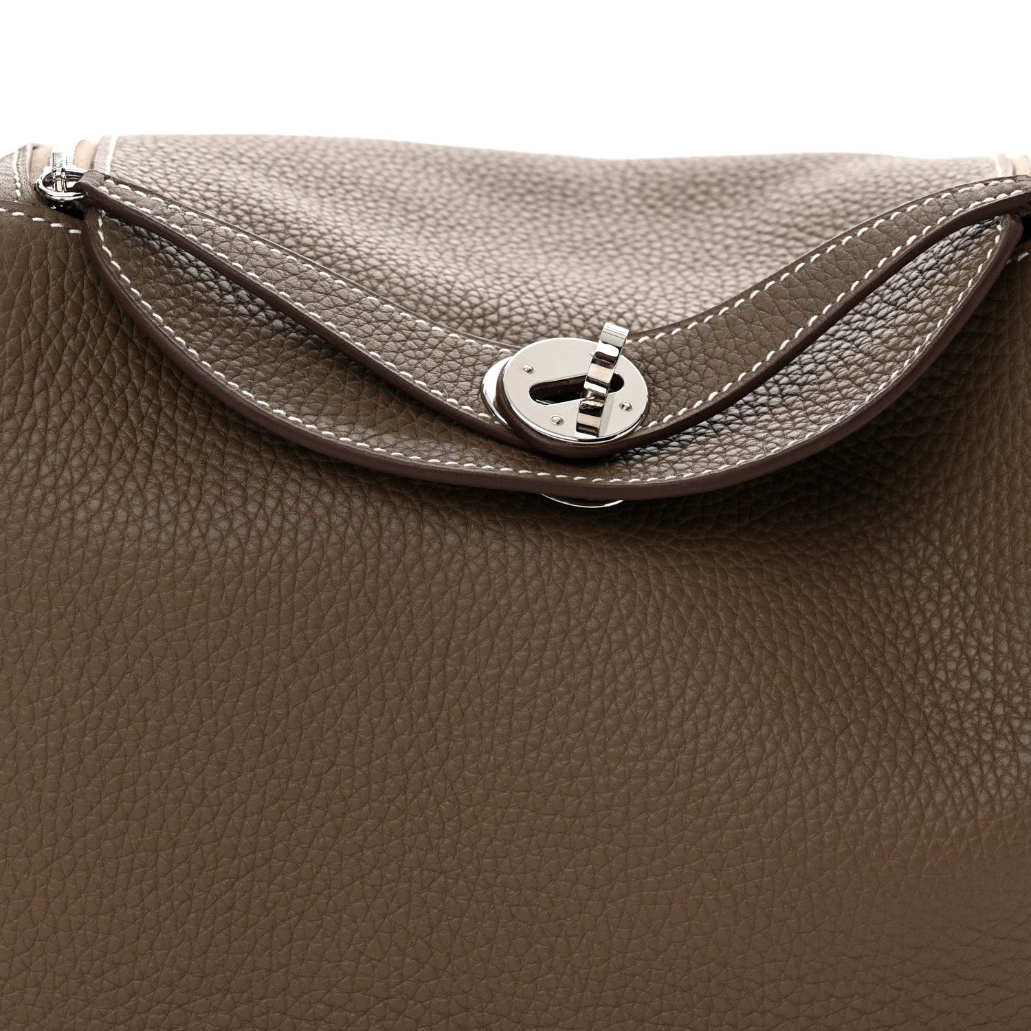 Hermes Taurillon Clemence Lindy 26 Etoupe 8 of 11