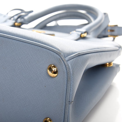 Prada Saffiano Small Galleria Double Zip Tote Astrale 15 of 17