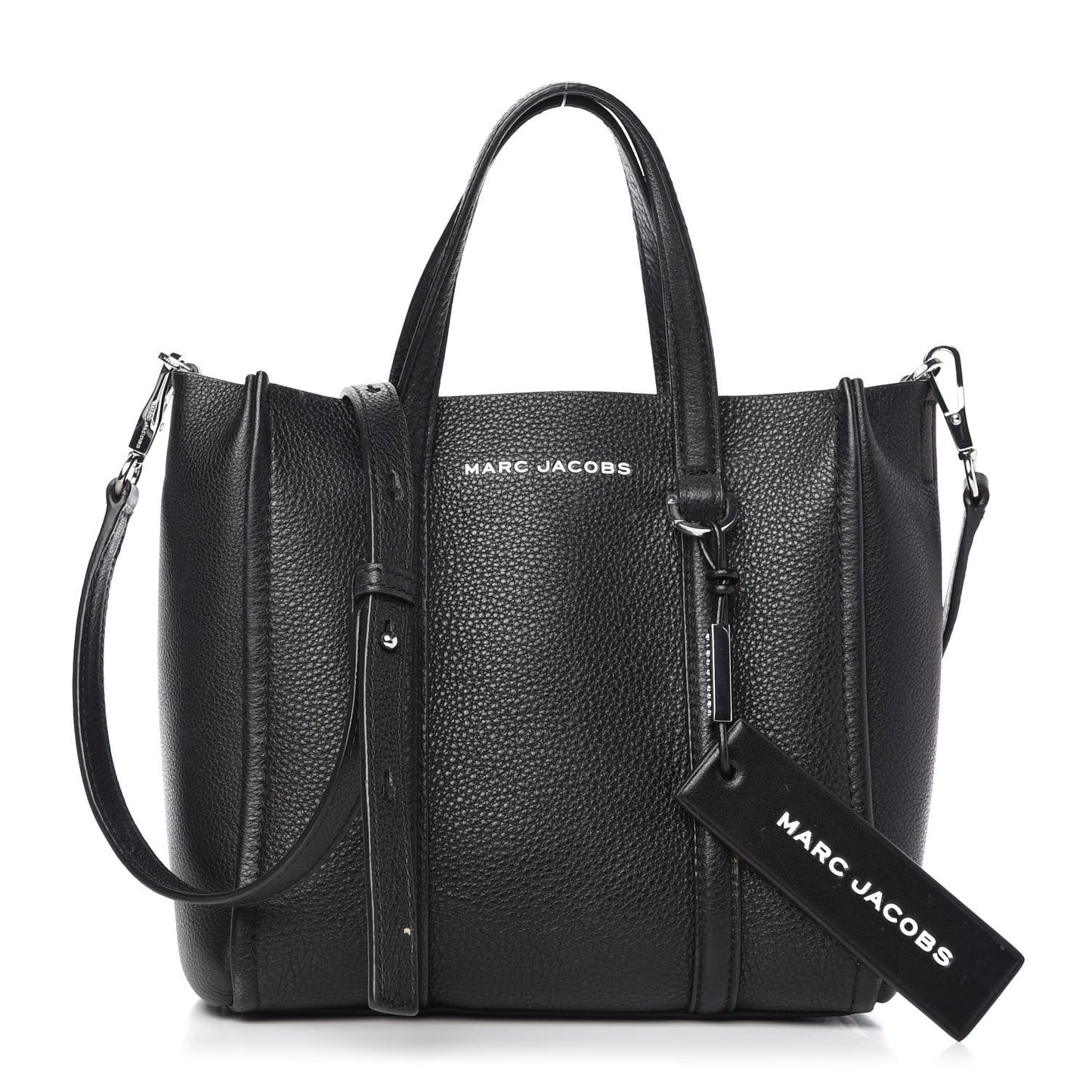 Grained Calfskin The Tag 21 Tote Black