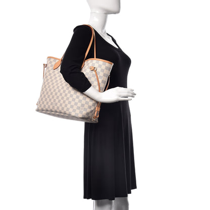 Louis Vuitton Damier Azur Neo Neverfull MM Rose Ballerine 2 of 10