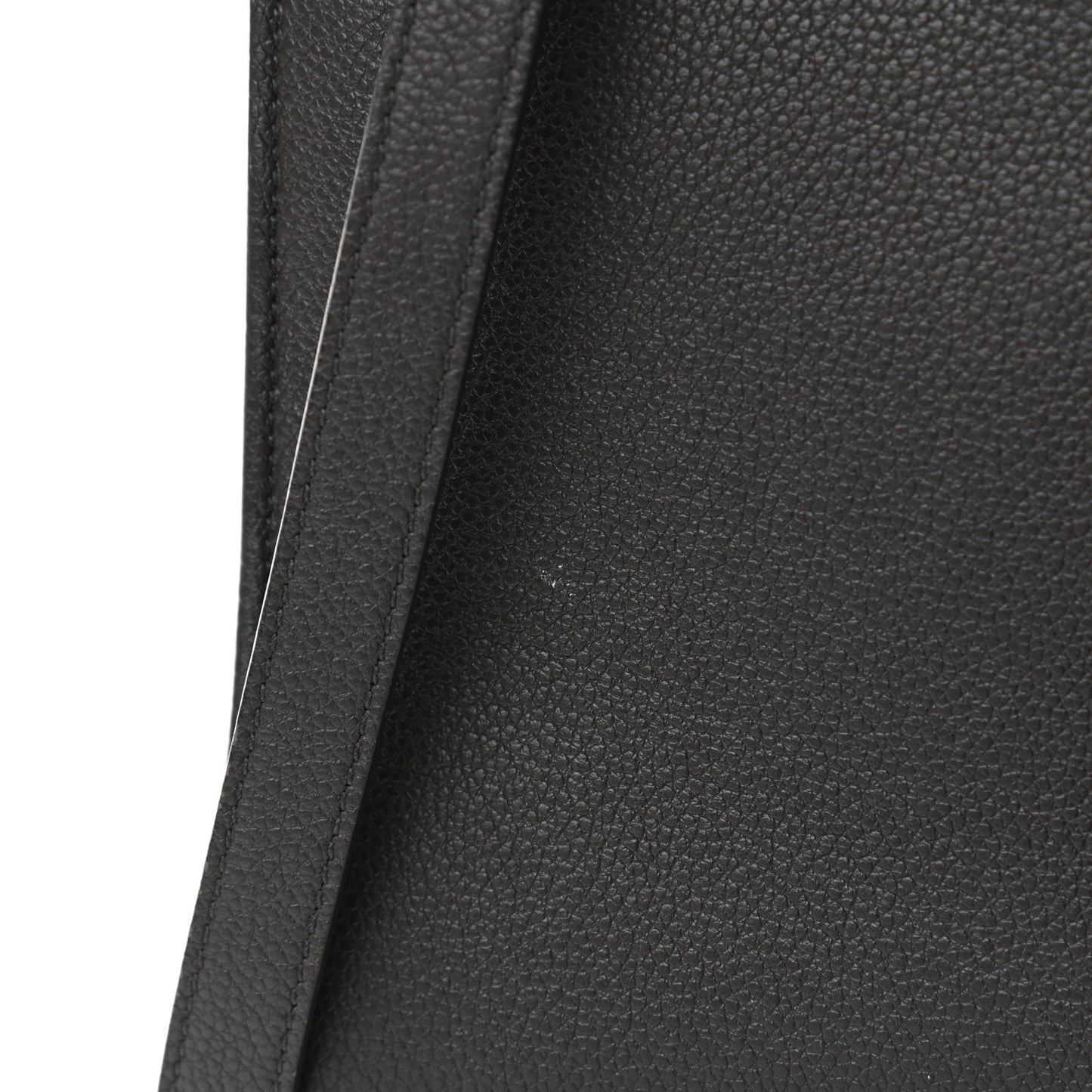 Grained Calfskin Small Sac De Jour Coal