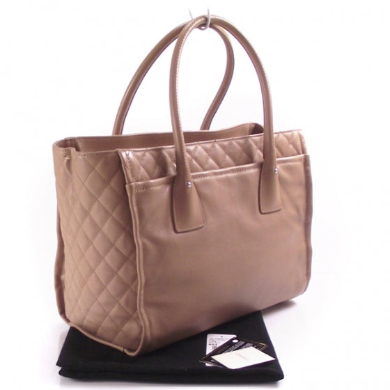 Chanel Leather Quilted Shopping Tote 3 of 13