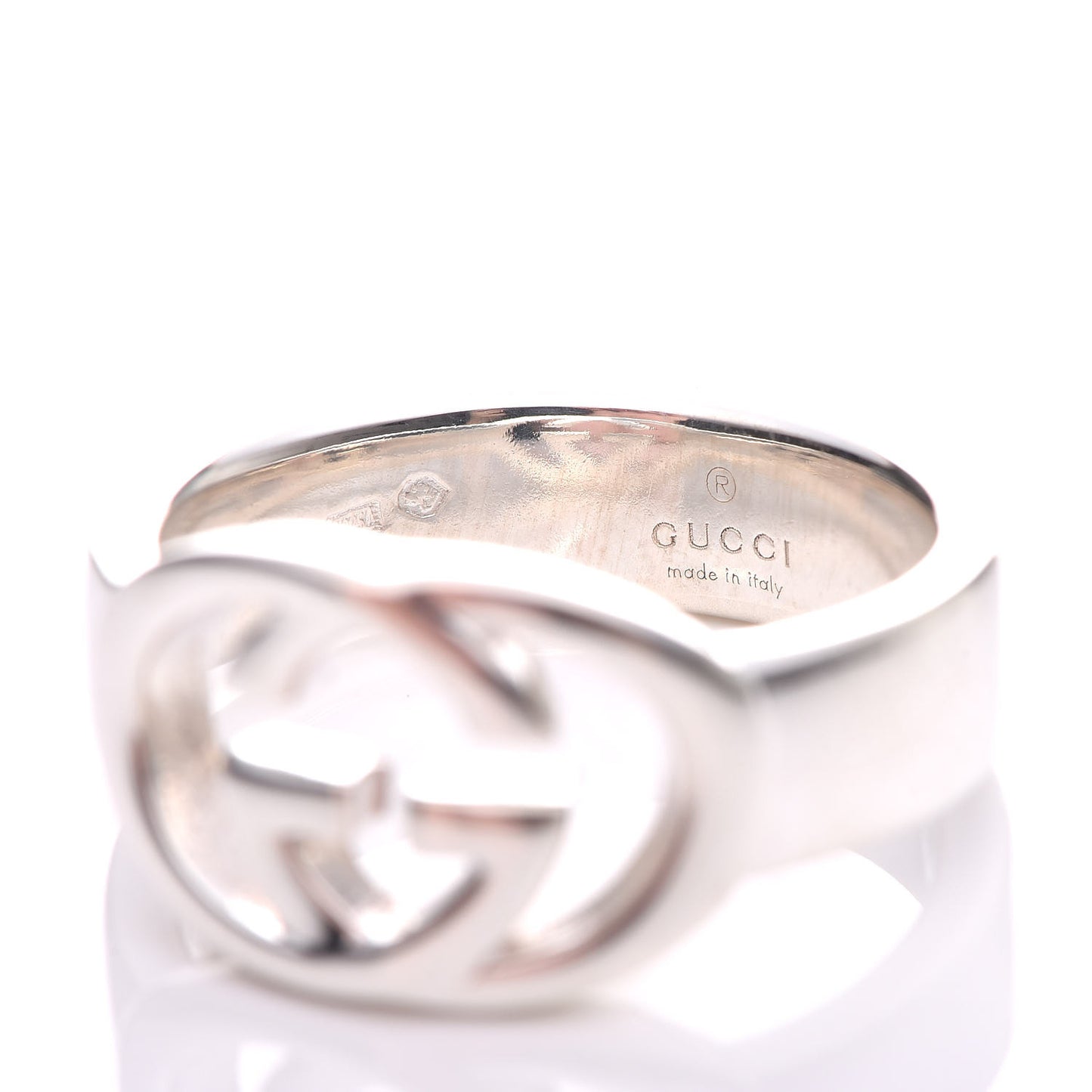 Sterling Silver Interlocking G Ring 52 6