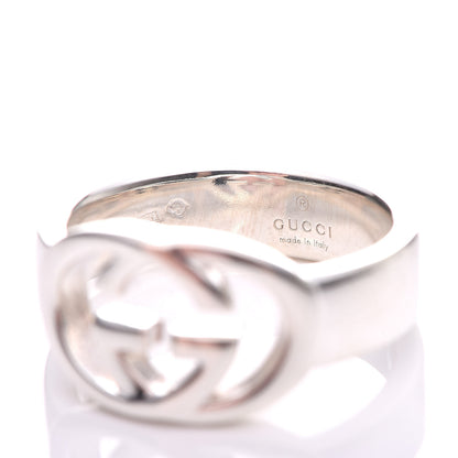 Gucci Sterling Silver Interlocking G Ring 52 6 5 of 6