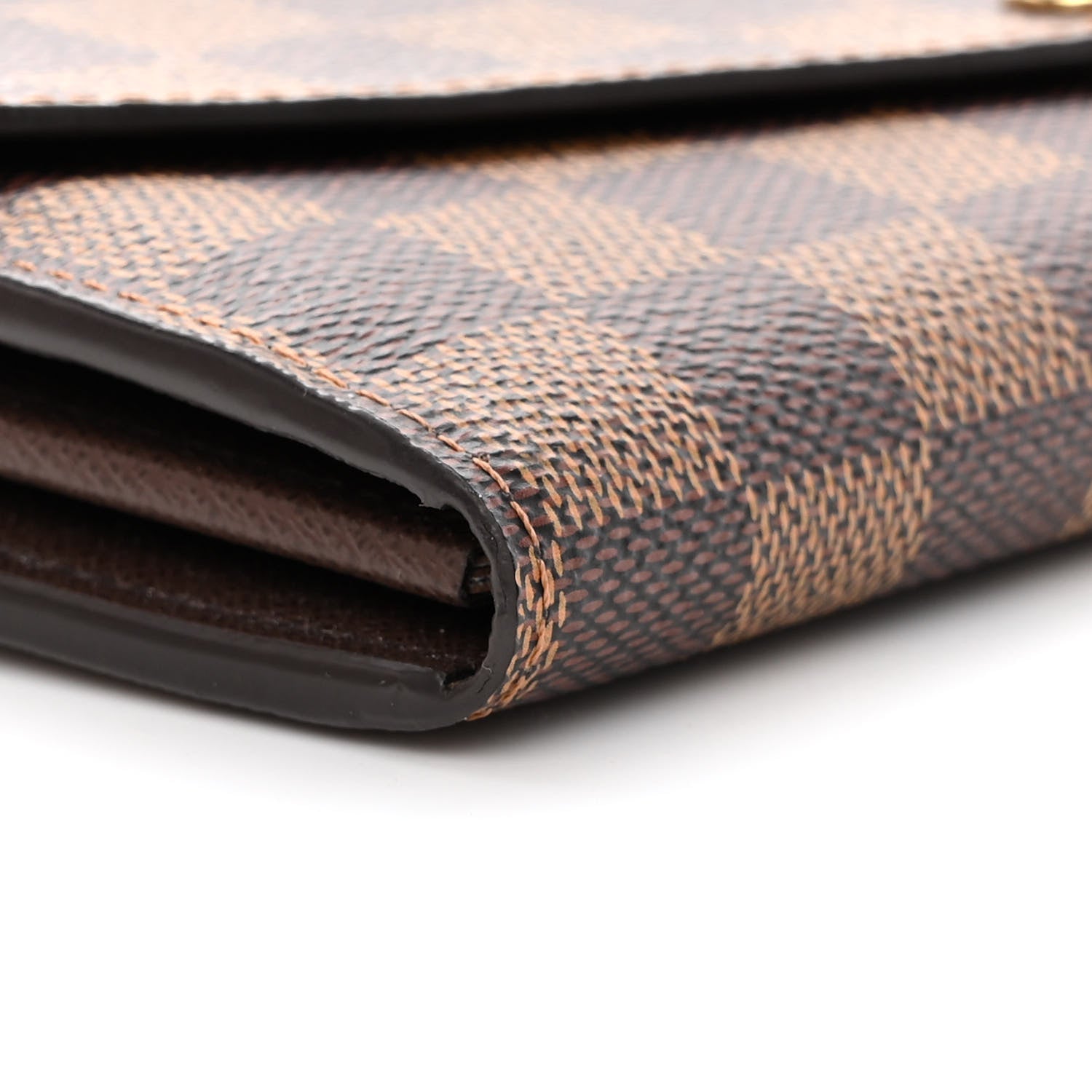 Louis Vuitton Damier Ebene Sarah Wallet NM 7 of 8