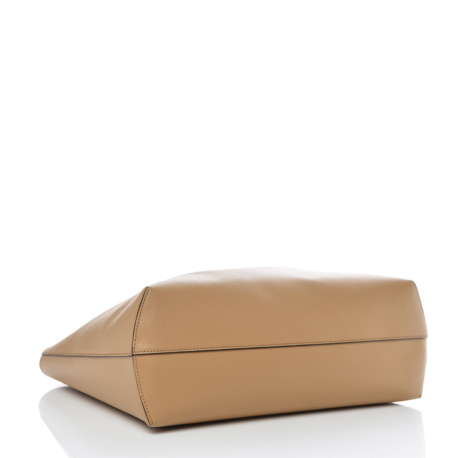 Fendi Vitello Vienna Enamel F is Fendi Shopping Tote Miele Scuro Taupe 5 of 17
