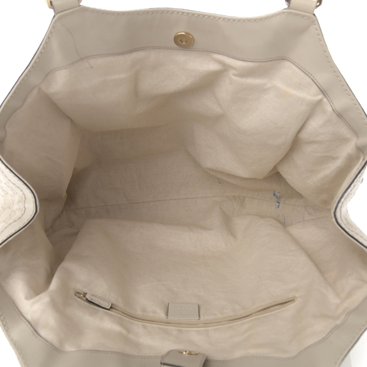 Gucci Guccissima Large Sukey Tote Mystic White 5 of 13