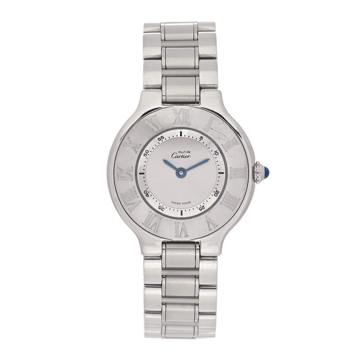 Cartier Stainless Steel 28mm Must De 21 Quartz Watch 1 of 4