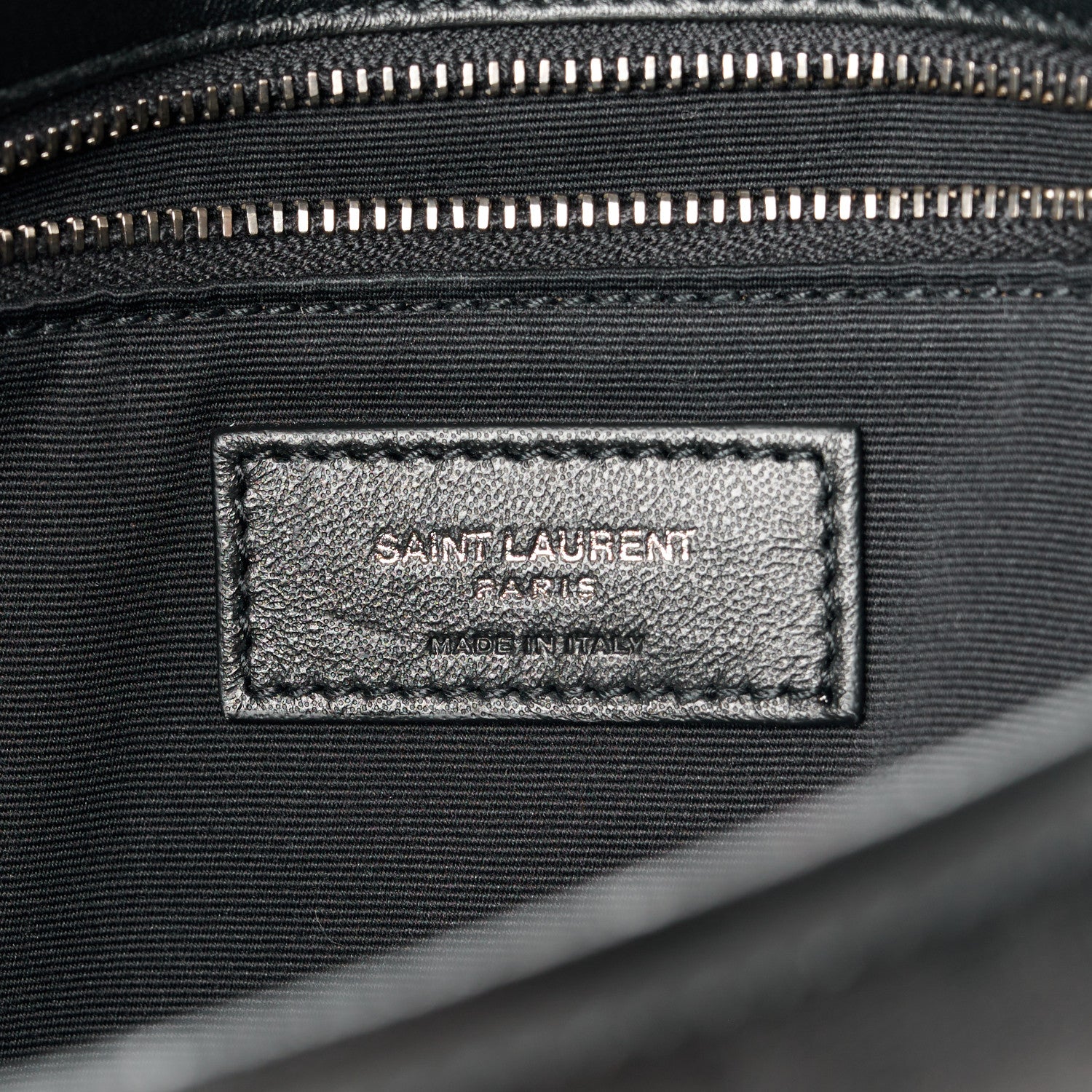 Saint Laurent Crinkled Calfskin Monogram Medium Niki Chain Satchel Black 7 of 11