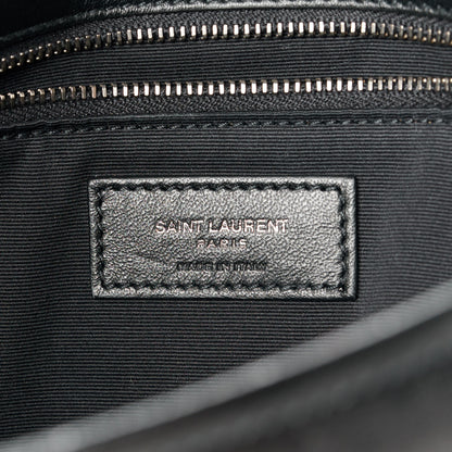 Saint Laurent Crinkled Calfskin Monogram Medium Niki Chain Satchel Black 7 of 11