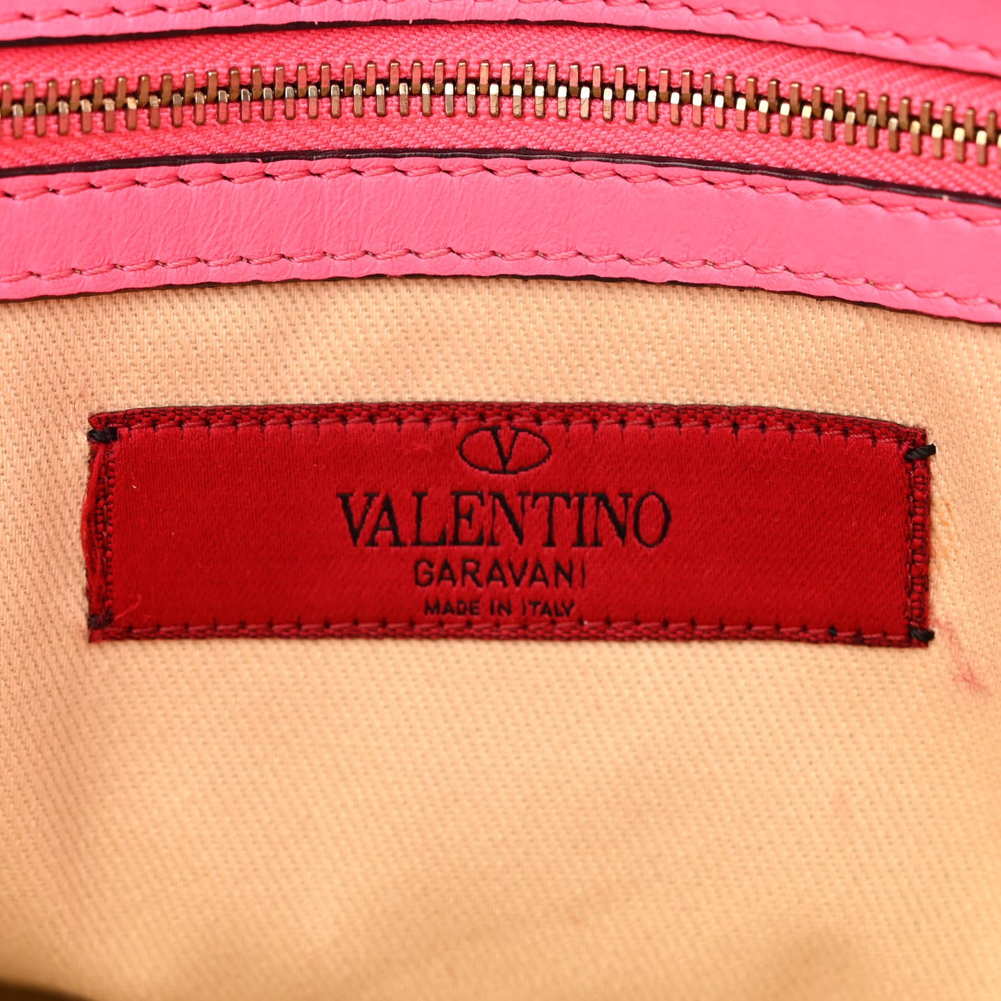 Vitello Rockstud Double Handle Tote Fuxia Fluo