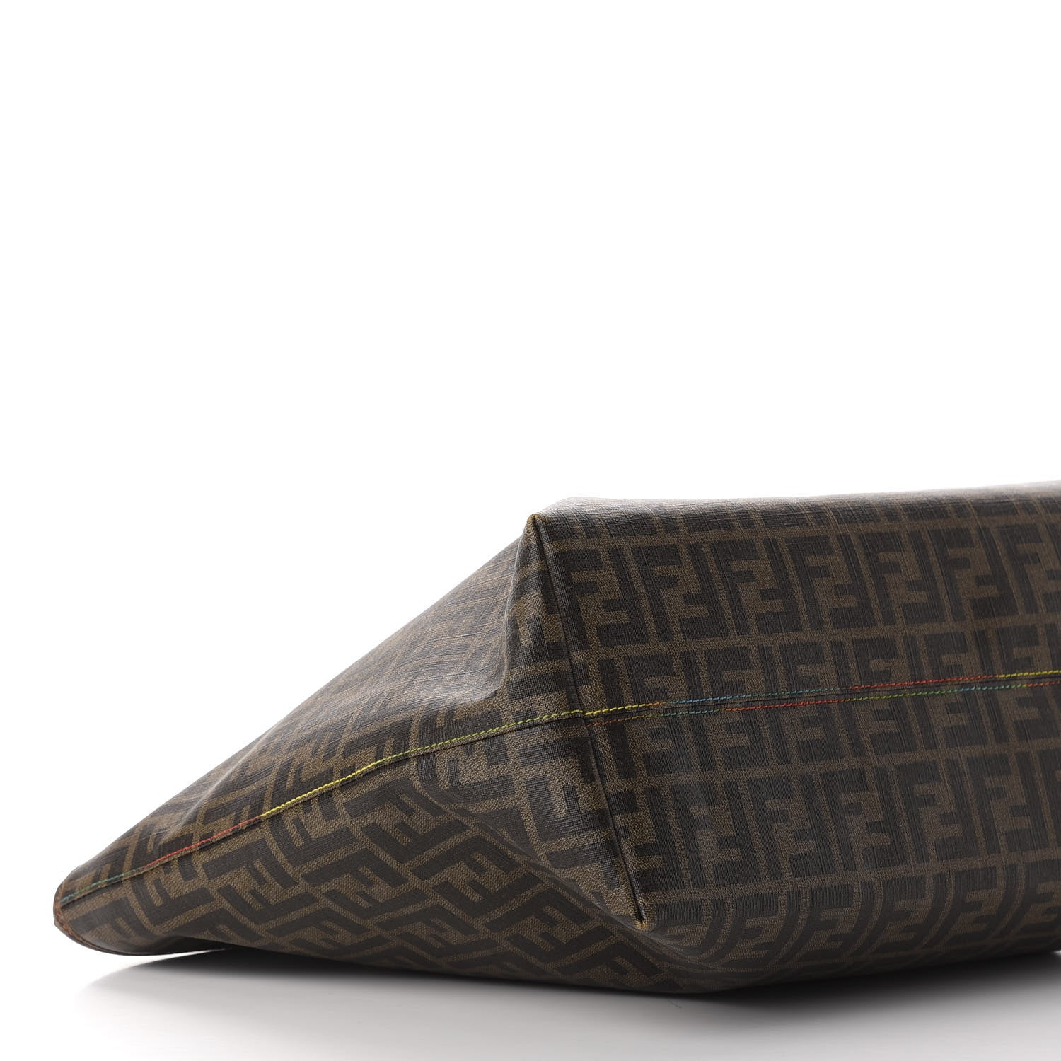 Fendi Zucca Spalmati Print Large Roll Tote Tobacco Multicolor 9 of 14