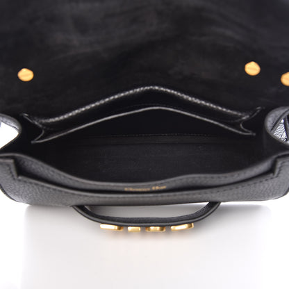 Christian Dior Grained Calfskin Dio(r)evolution Top Handle Flap Bag Black 7 of 8