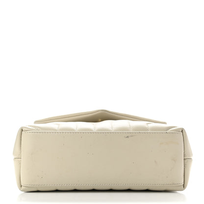 Saint Laurent Calfskin Y Quilted Monogram Small Loulou Chain Satchel Crema Soft 9 of 9