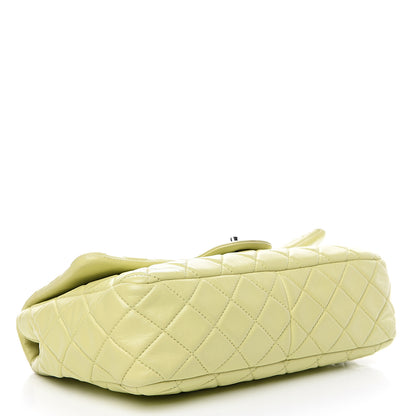 Chanel Lambskin Quilted Jumbo Single Flap Green 3 of 14