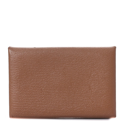 Hermes Chevre Mysore Calvi Card Case Quebracho 1 of 7