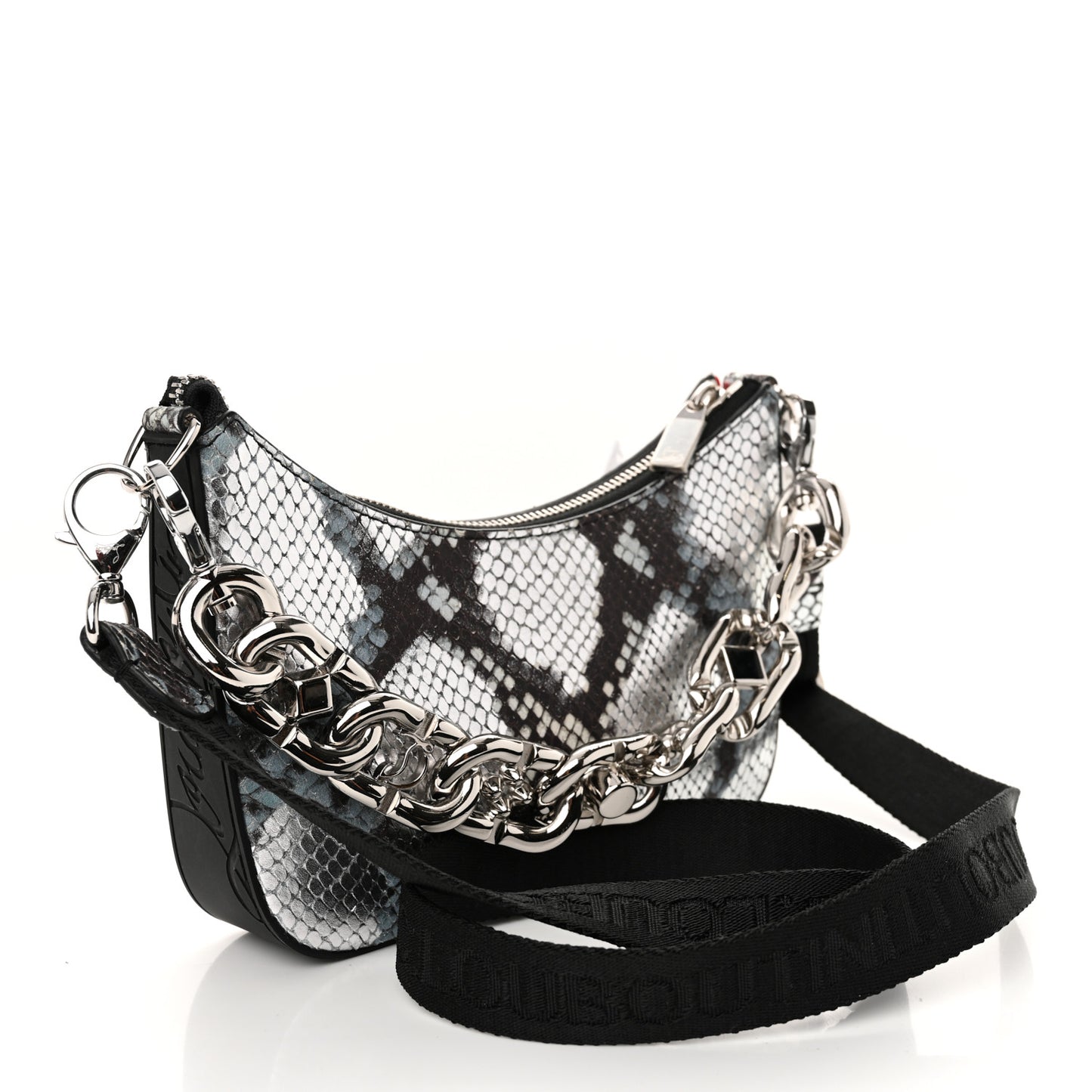 Calfskin Amazonia Loubila Mini Chain Shoulder Bag Multicolor
