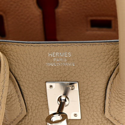 Hermes Togo Verso Birkin 25 Trench Bougainvillea 6 of 11