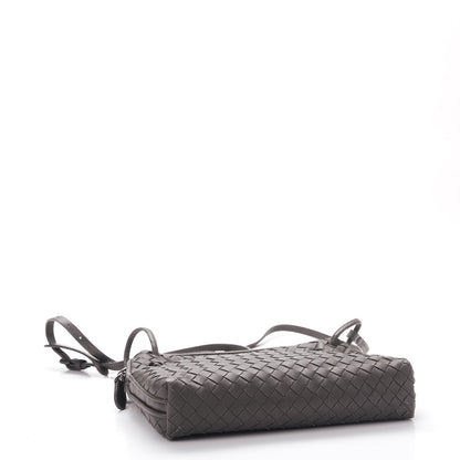 Bottega Veneta Nappa Intrecciato Pillow Crossbody Messenger Light Grey 4 of 15