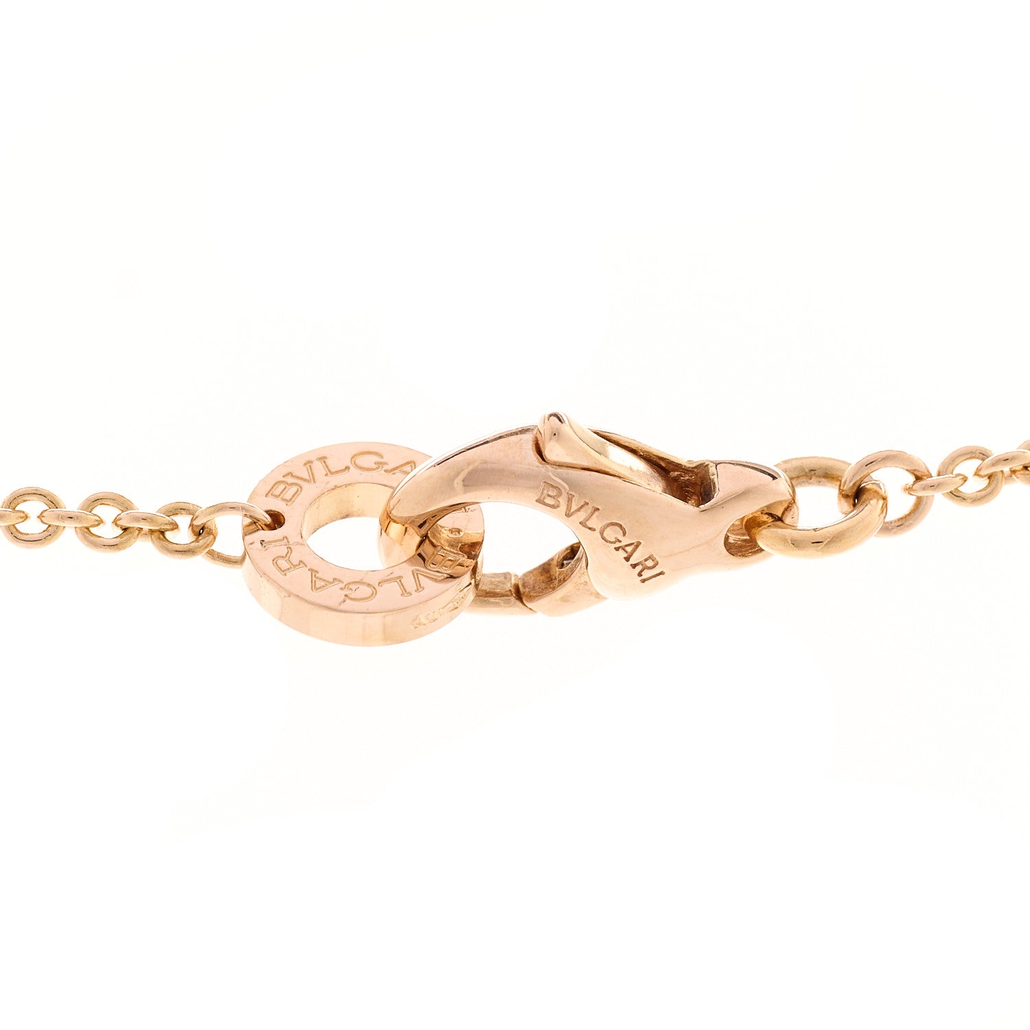 Bulgari 18K Rose Gold Diamond Black Ceramic B.Zero1 Necklace 4 of 4