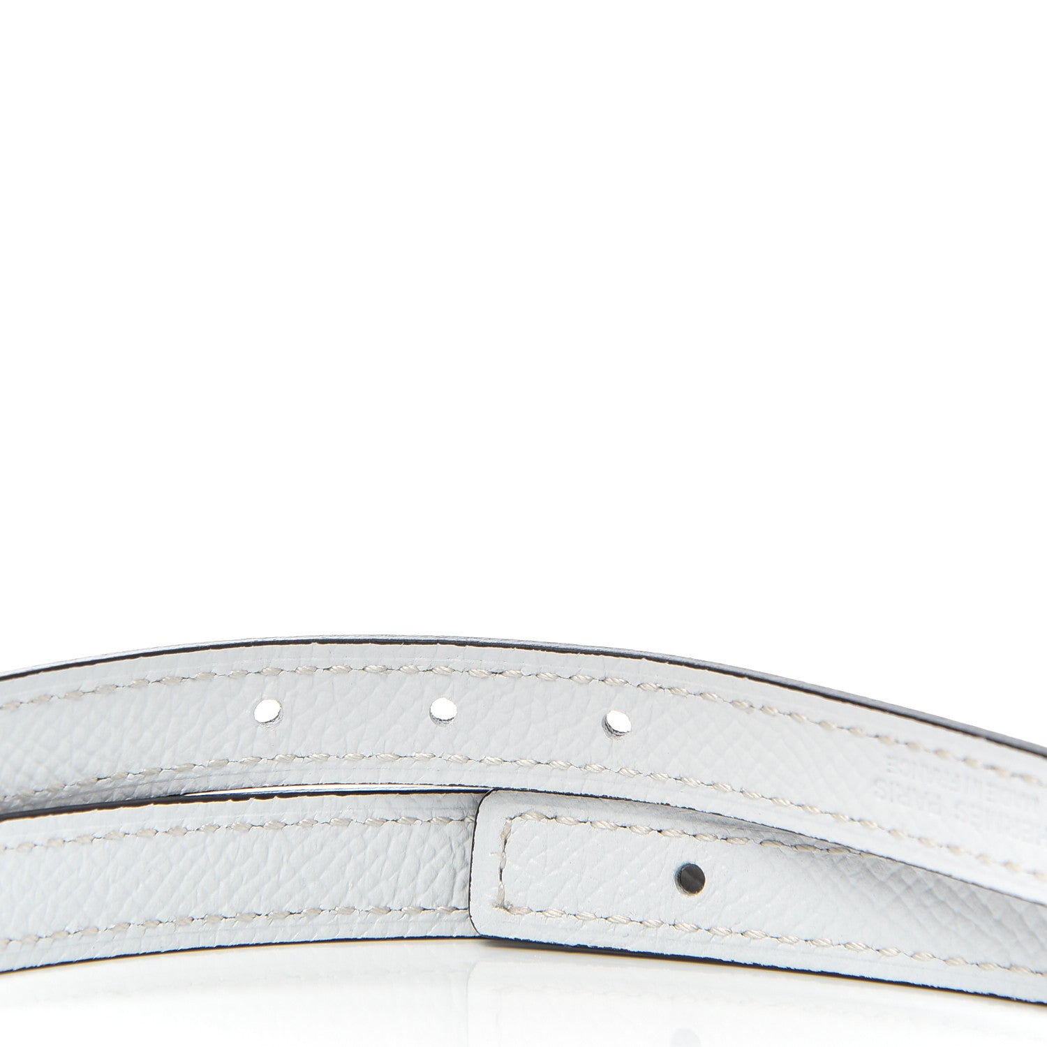Hermes Swift Epsom 13mm Belt Strap 85 White Etoupe 4 of 5
