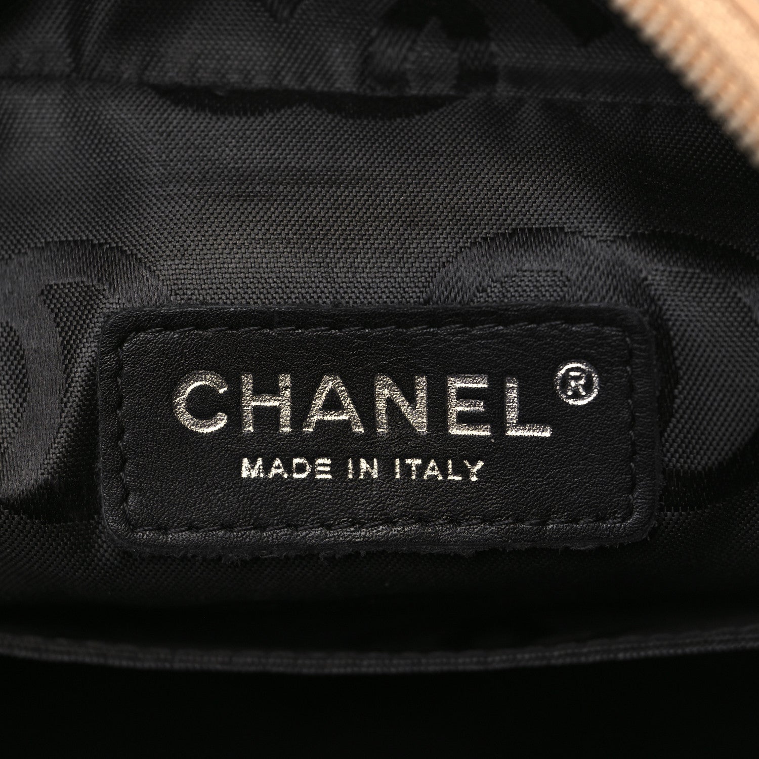 Chanel Calfskin Quilted Large Cambon Multipocket Reporter Beige Black 6 of 11