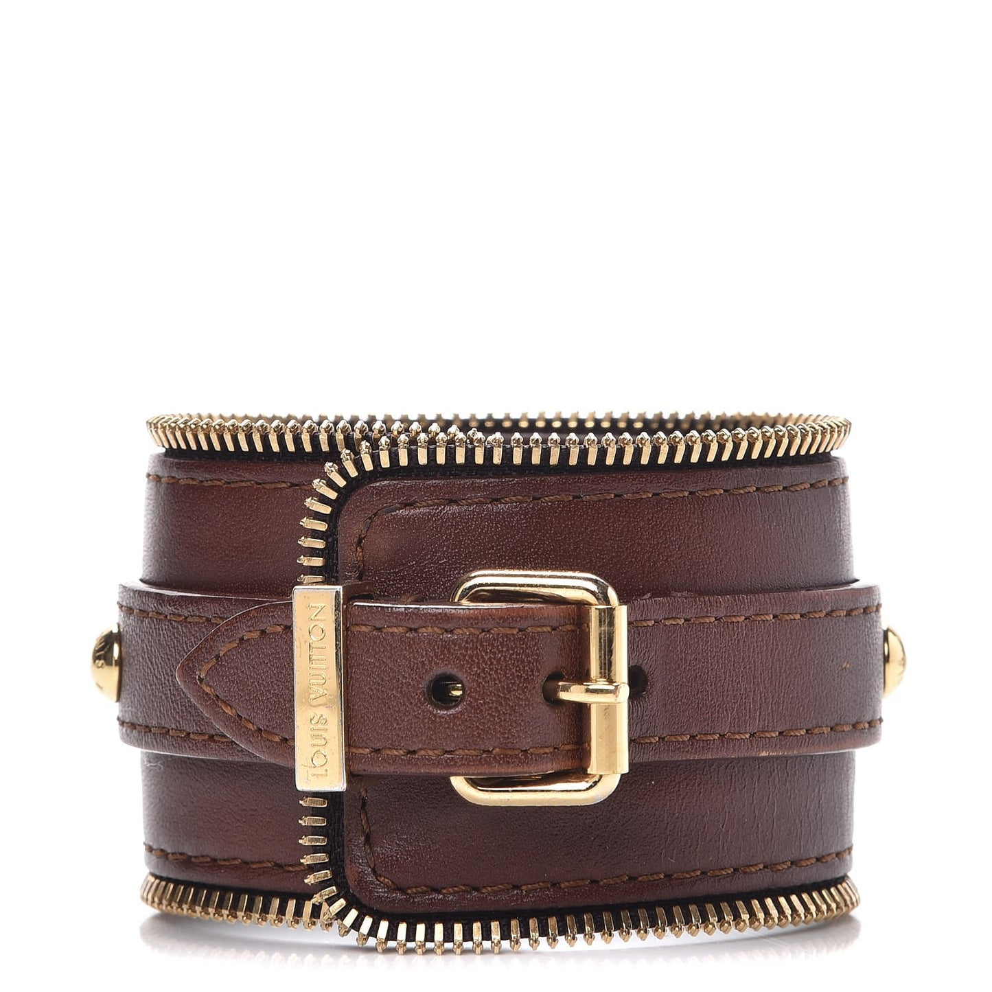 Calfskin Zippy Cuff Bracelet