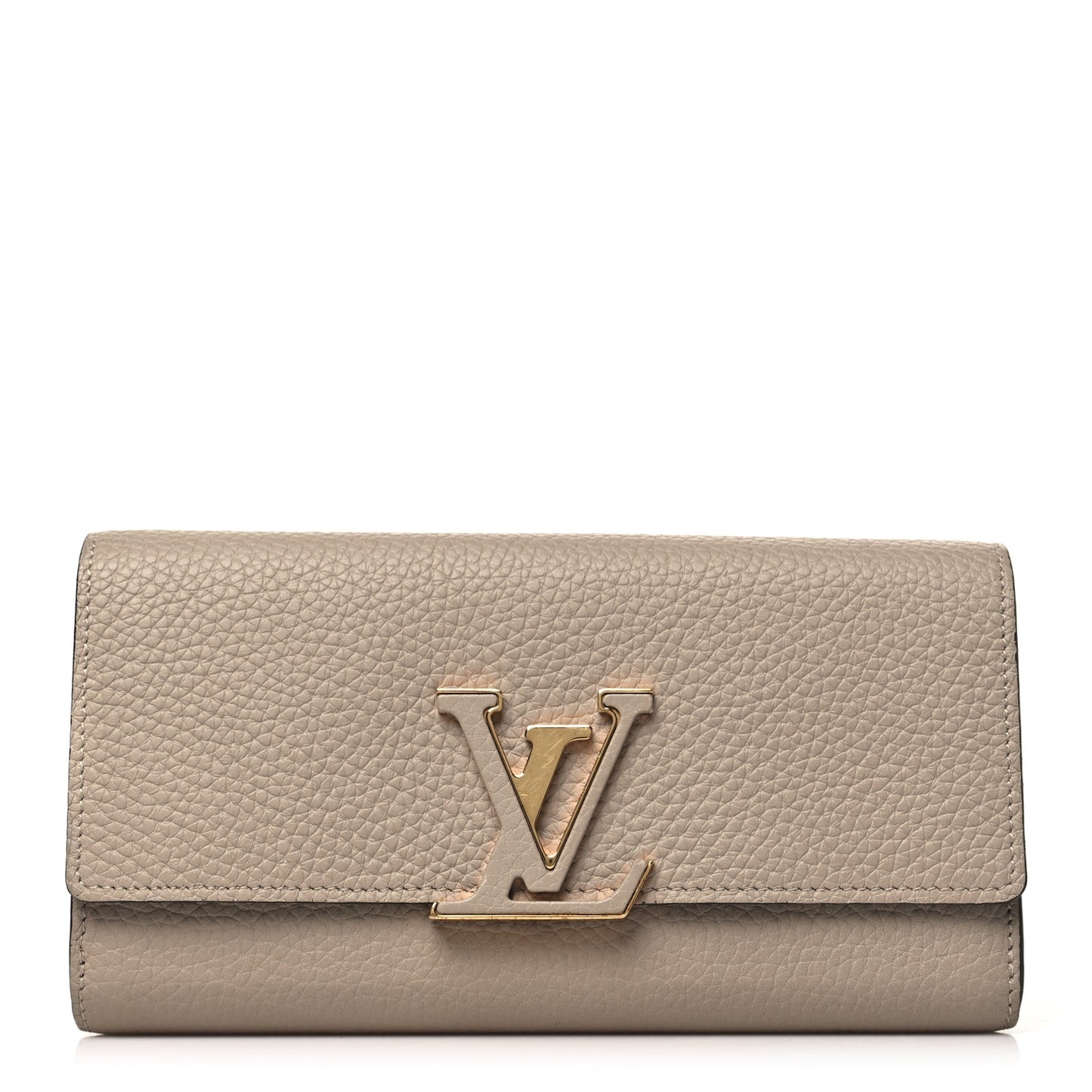 Taurillon Capucines Wallet Galet