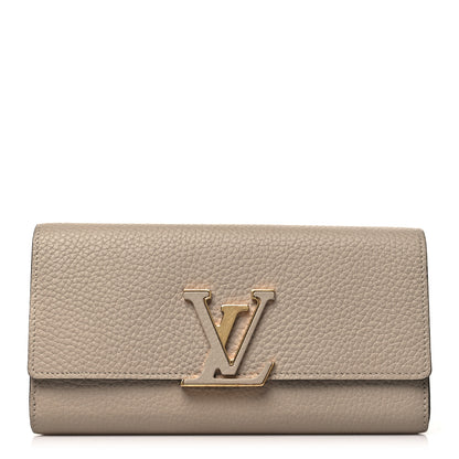 Louis Vuitton Taurillon Capucines Wallet Galet 1 of 8