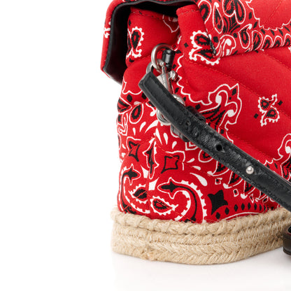 Saint Laurent Cotton Bandana Y Quilted Monogram Toy Loulou Crossbody Bag Red 12 of 12