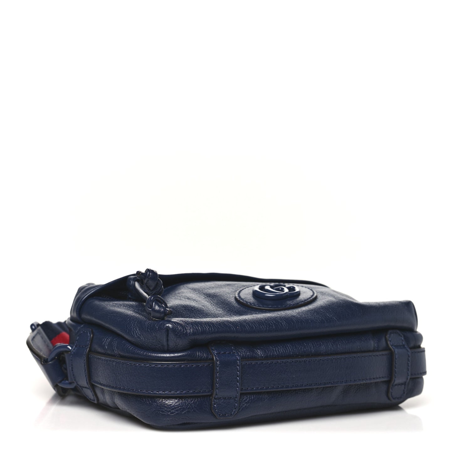 Piuma Lux Energy Web Monochrome Double G Crossbody Bag Blue Agata
