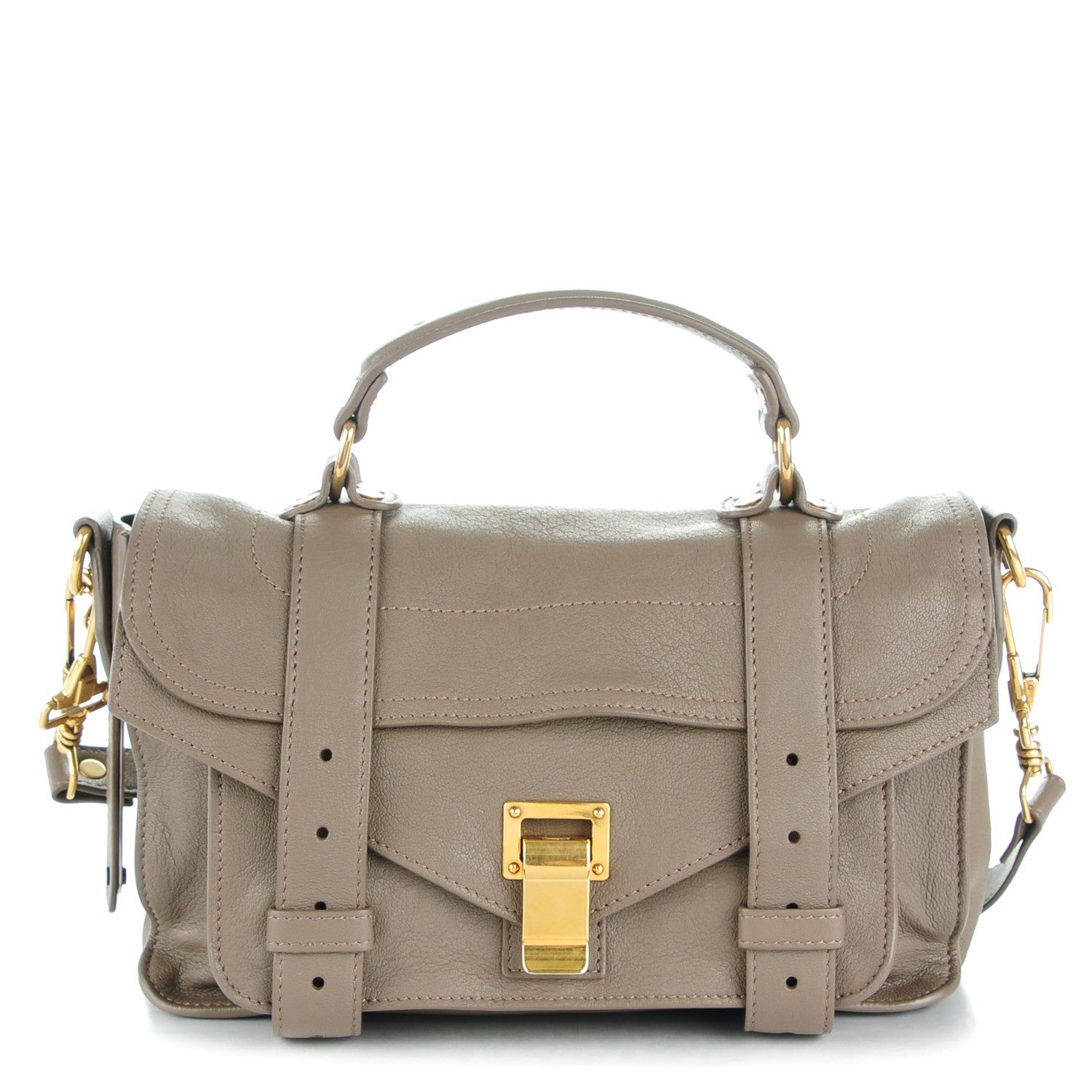 Proenza Schouler Lambskin Tiny PS1 Satchel Smoke 1 of 7