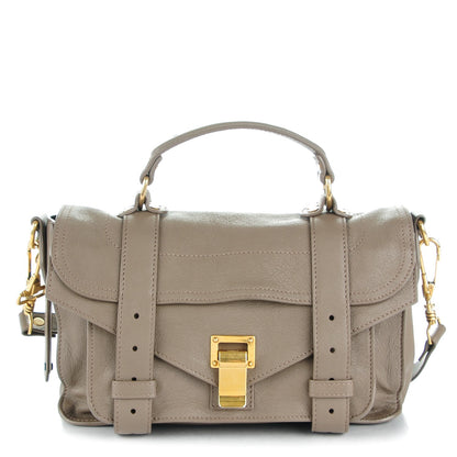 Proenza Schouler Lambskin Tiny PS1 Satchel Smoke 1 of 7