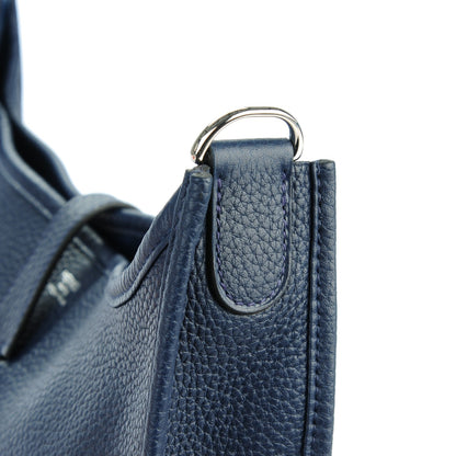 Hermes Taurillon Clemence Evelyne III PM Bleu Nuit 8 of 12